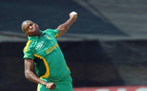 South Africa cricketer Lonwabo Tsotsobe delivers a ball at Willowmoore Park on March 24, 2013 South Africa cricketer Lonwabo Tsotsobe delivers a ball at Willowmoore Park on March 24, 2013