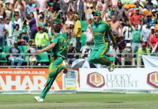 South African Ryan McLaren (left) took three wickets in 13 balls at Willowmoore Park, March 24, 2013 South African Ryan McLaren (left) took three wickets in 13 balls at Willowmoore Park, March 24, 2013