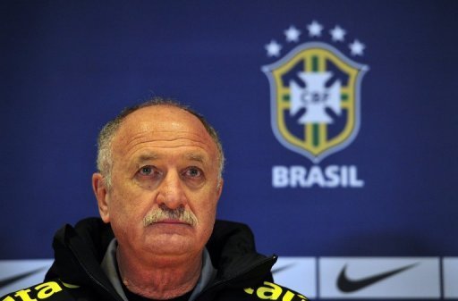 Brazil coach Luiz Felipe Scolari is pictured at a press conference in London on March 24, 2013 Brazil coach Luiz Felipe Scolari is pictured at a press conference in London on March 24, 2013