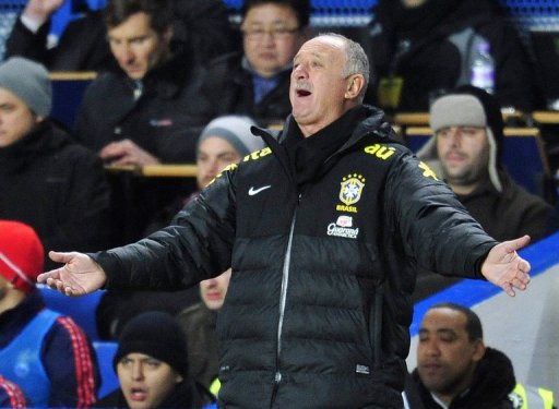 Luiz Felipe Scolari gestures from the touchline during the friendly against Russia on March 25, 2013 Luiz Felipe Scolari gestures from the touchline during the friendly against Russia on March 25, 2013