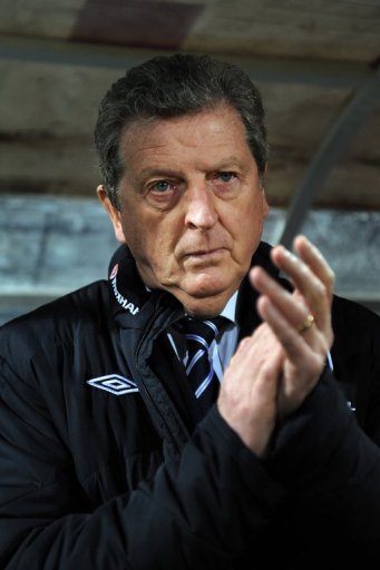 England coach Roy Hodgson during the World Cup qualifier against Montenegro on March 26, 2013 England coach Roy Hodgson during the World Cup qualifier against Montenegro on March 26, 2013