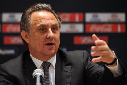 Russian Sports Minister Vitaly Mutko gives a news conference in Moscow on September 30, 2012 Russian Sports Minister Vitaly Mutko gives a news conference in Moscow on September 30, 2012