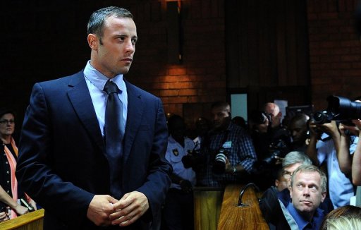 South African Olympic sprinter Oscar Pistorius appears at the Magistrate Court in Pretoria on February 22, 2013 South African Olympic sprinter Oscar Pistorius appears at the Magistrate Court in Pretoria on February 22, 2013