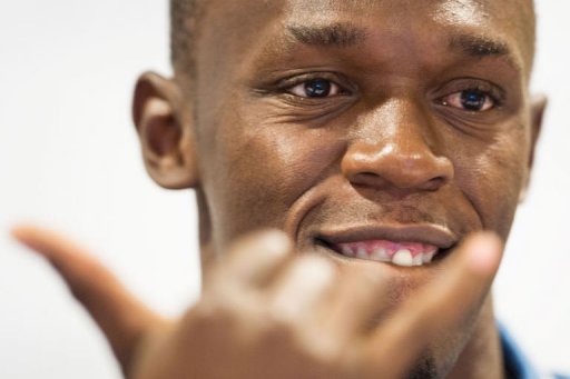 Usain Bolt gives a press conference in Rio de Janeiro, Brazil, on March 28, 2013 Usain Bolt gives a press conference in Rio de Janeiro, Brazil, on March 28, 2013