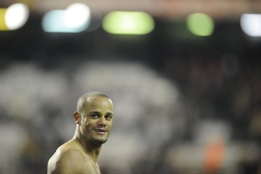 Belgium defender Vincent Kompany at the end of the World Cup qualifying match against Macedonia on March 26, 2013 Belgium defender Vincent Kompany at the end of the World Cup qualifying match against Macedonia on March 26, 2013