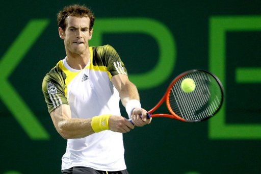 Andy Murray returns a shot to Richard Gasquet in the semi-finals of the Miami Masters on March 29, 2013 Andy Murray returns a shot to Richard Gasquet in the semi-finals of the Miami Masters on March 29, 2013
