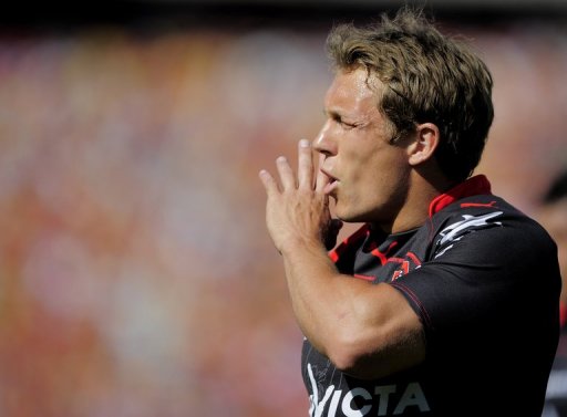 Toulon's British fly-half Jonny Wilkinson in Barcelona, on April 9, 2011 Toulon's British fly-half Jonny Wilkinson in Barcelona, on April 9, 2011
