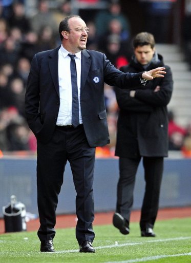 Chelsea's interim manager Rafael Benitez during the match at Southampton on March 30, 2013 Chelsea's interim manager Rafael Benitez during the match at Southampton on March 30, 2013