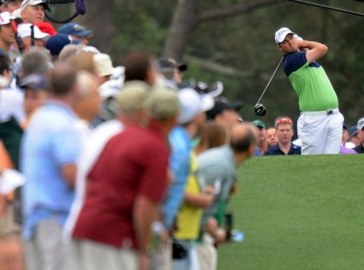 Marc Leishman hits a shot on April 11, 2013 in Augusta, Georgia Marc Leishman hits a shot on April 11, 2013 in Augusta, Georgia