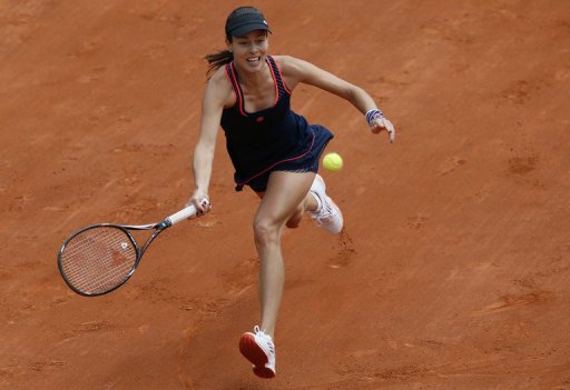 Serbia's Ana Ivanovic during a French tennis Open first round match on May 26, 2013 at the Roland Garros stadium, Paris Serbia's Ana Ivanovic during a French tennis Open first round match on May 26, 2013 at the Roland Garros stadium, Paris
