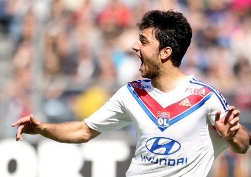 Clement Grenier celebrates on May 19, 2013 at the Ray stadium, in Nice Clement Grenier celebrates on May 19, 2013 at the Ray stadium, in Nice
