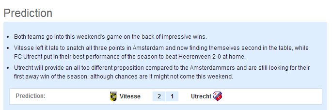 statistic table utrecht Utrecht Preview Statistical Vitesse