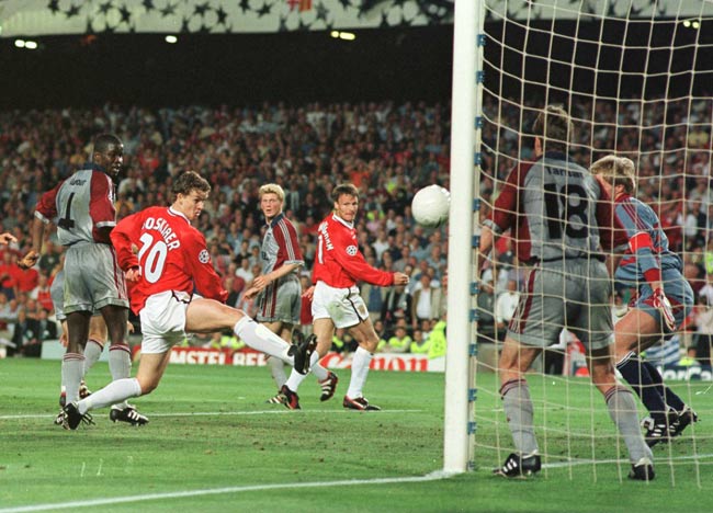 Image result for ole gunnar solskjaer goal bayern munich