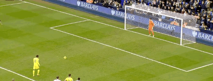 GIF: Jason Puncheon’s penalty miss against Tottenham