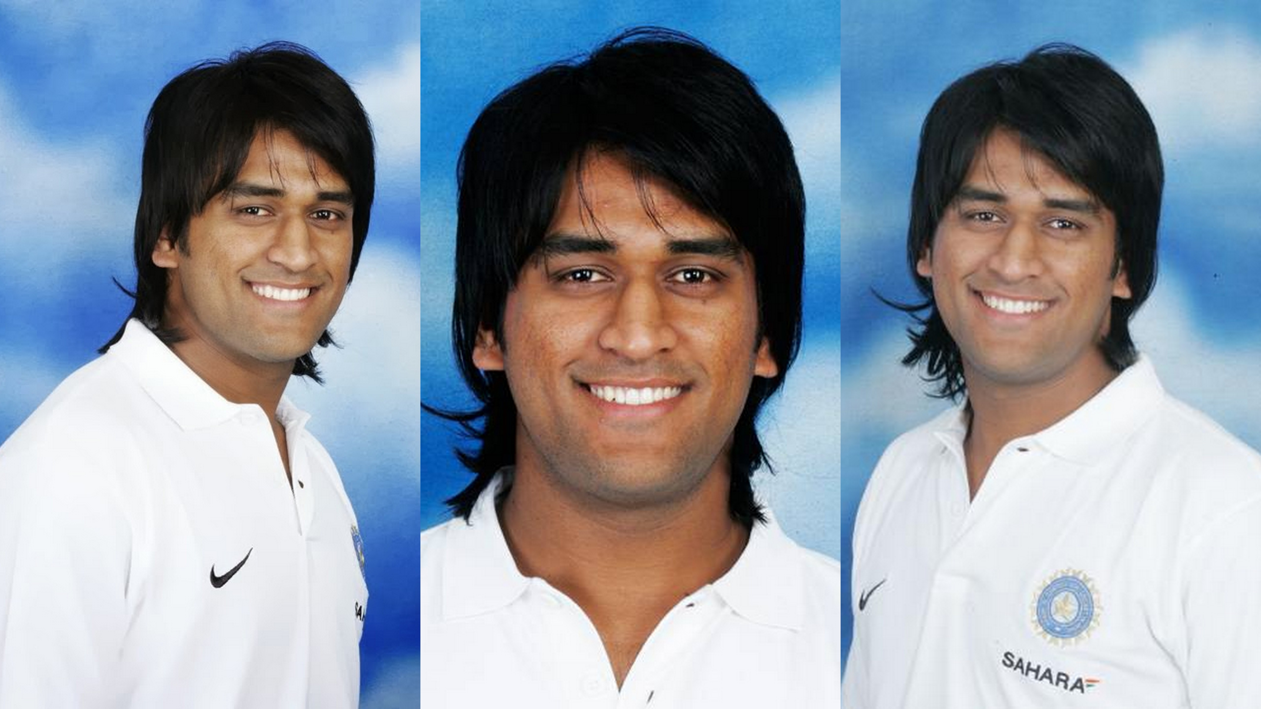 mahendra singh dhoni and 10 of his different hairstyles