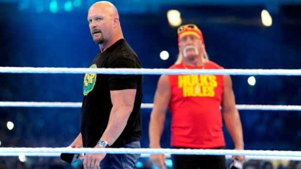 Hulk Hogan, Stone Cold and The Rock open Wrestlemania 30