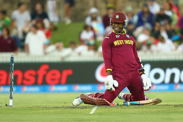 Samuels scored a match winning 86 in the game. (Getty)