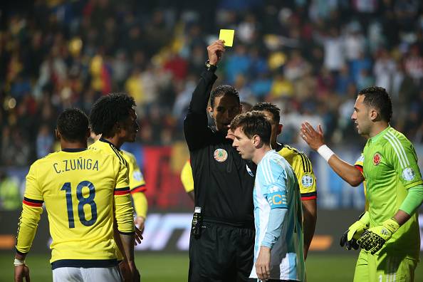 Lionel Messi one foul away from missing Copa America final