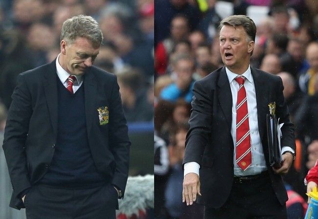 Comparing Louis van Gaal and David Moyes after 50 matches in charge at