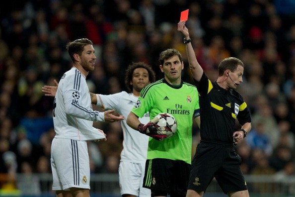 Image result for ramos red card record