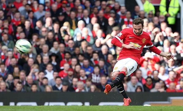 Video Juan Mata Scores Freekicks Blindfolded Manchester United