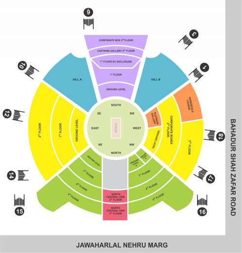 Feroz Shah Kotla Stadium Delhi: Seating Arrangement ... - 500 x 522 jpeg 25kB