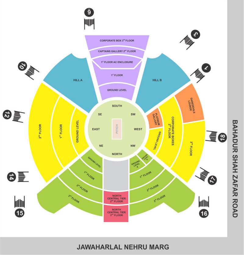 Wankhede Stadium Seating Chart