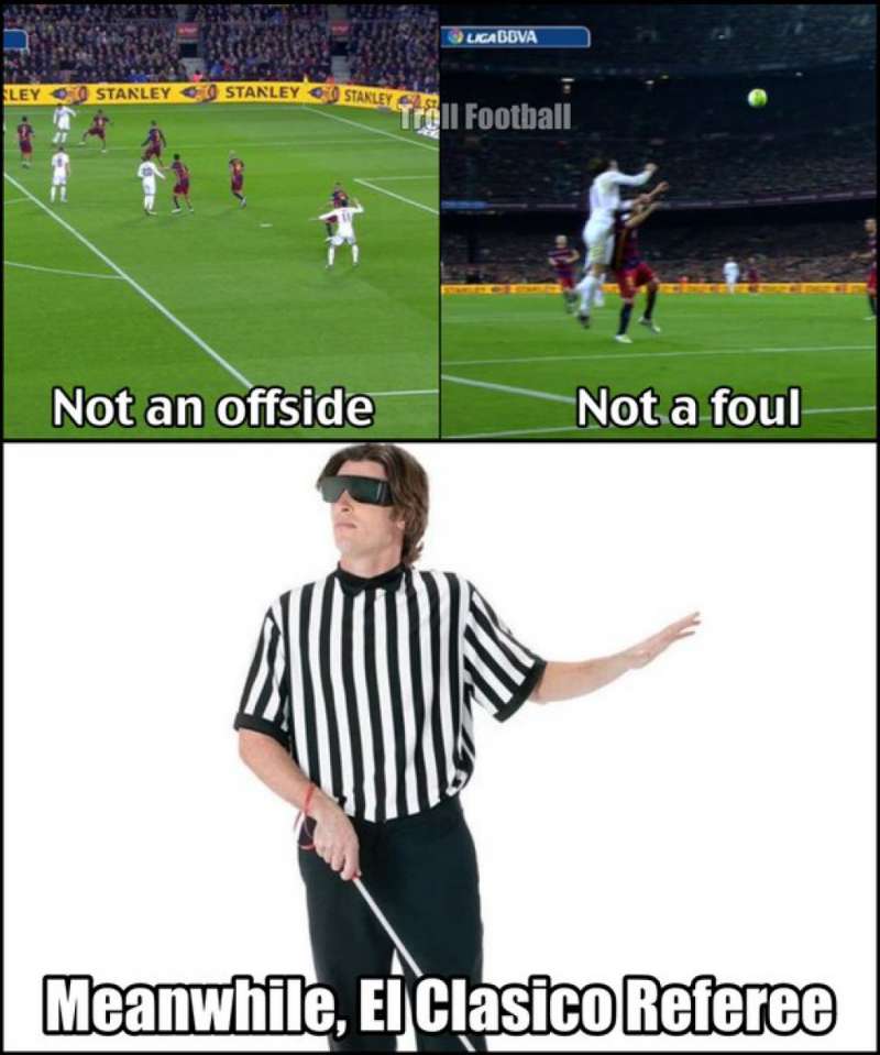 Vaizdo rezultatas pagal uÅ¾klausÄ âreal madrid referee memeâ