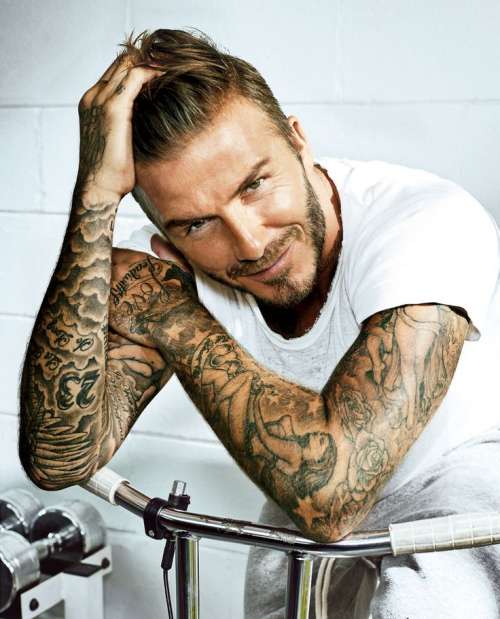 beckham david tattoos tattoo alive november sexiest meanings magazine sleeve beard hom marc arm tatoo beckhams weneedfun boy visit