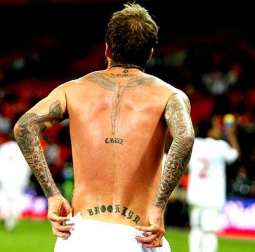 Page 8 - All of David Beckham's 51 tattoos and their meanings