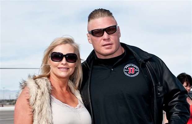 Brock Lesnar with wife Sable