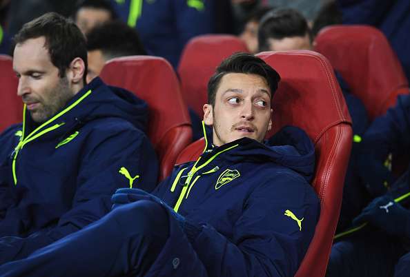 Image result for ozil bench