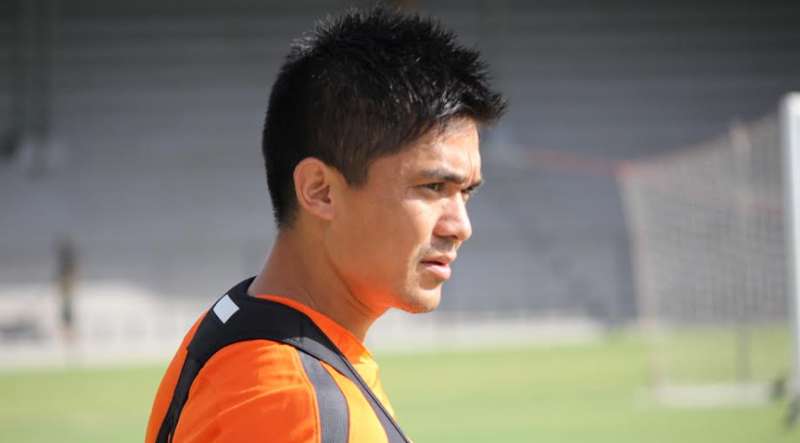 Sunil Chhetri says he will be very happy if India are at 100 in the
