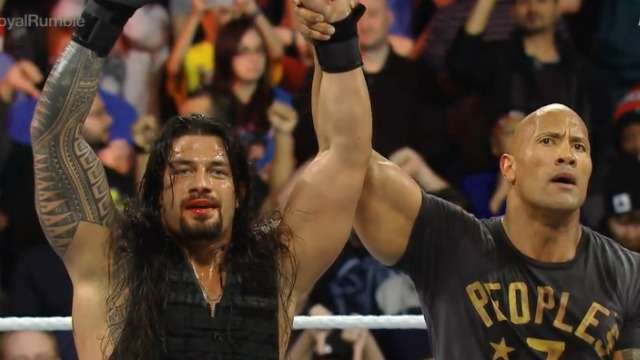 Image result for rock roman reigns