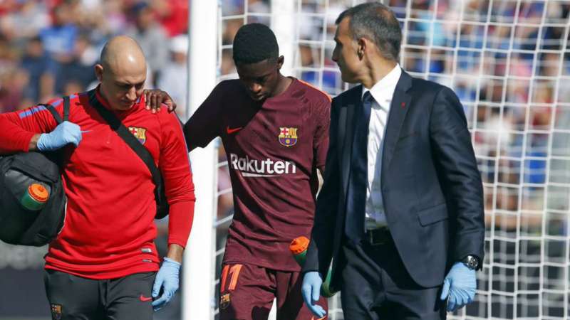 Image result for DEMBELE INJURY
